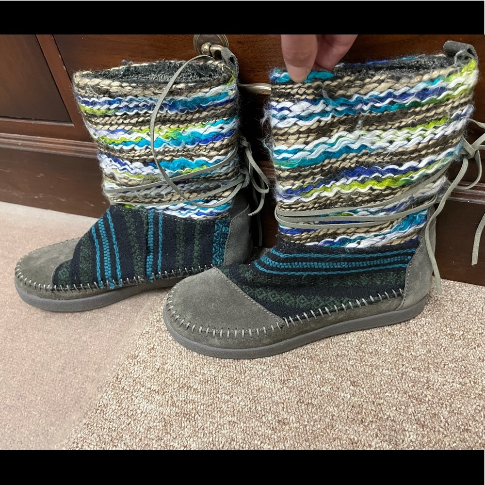 Blue Gray Toms Nepal Boot 6 Forged Iron Grey Suede